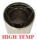12DM Chimney Wood Burning 12" Inner 15-3/8" Outer Double Wall 2100 Degree High Temp Pipe