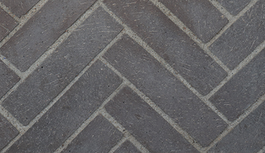Slate Grey Mosaic Split Herringbone Brick Liner